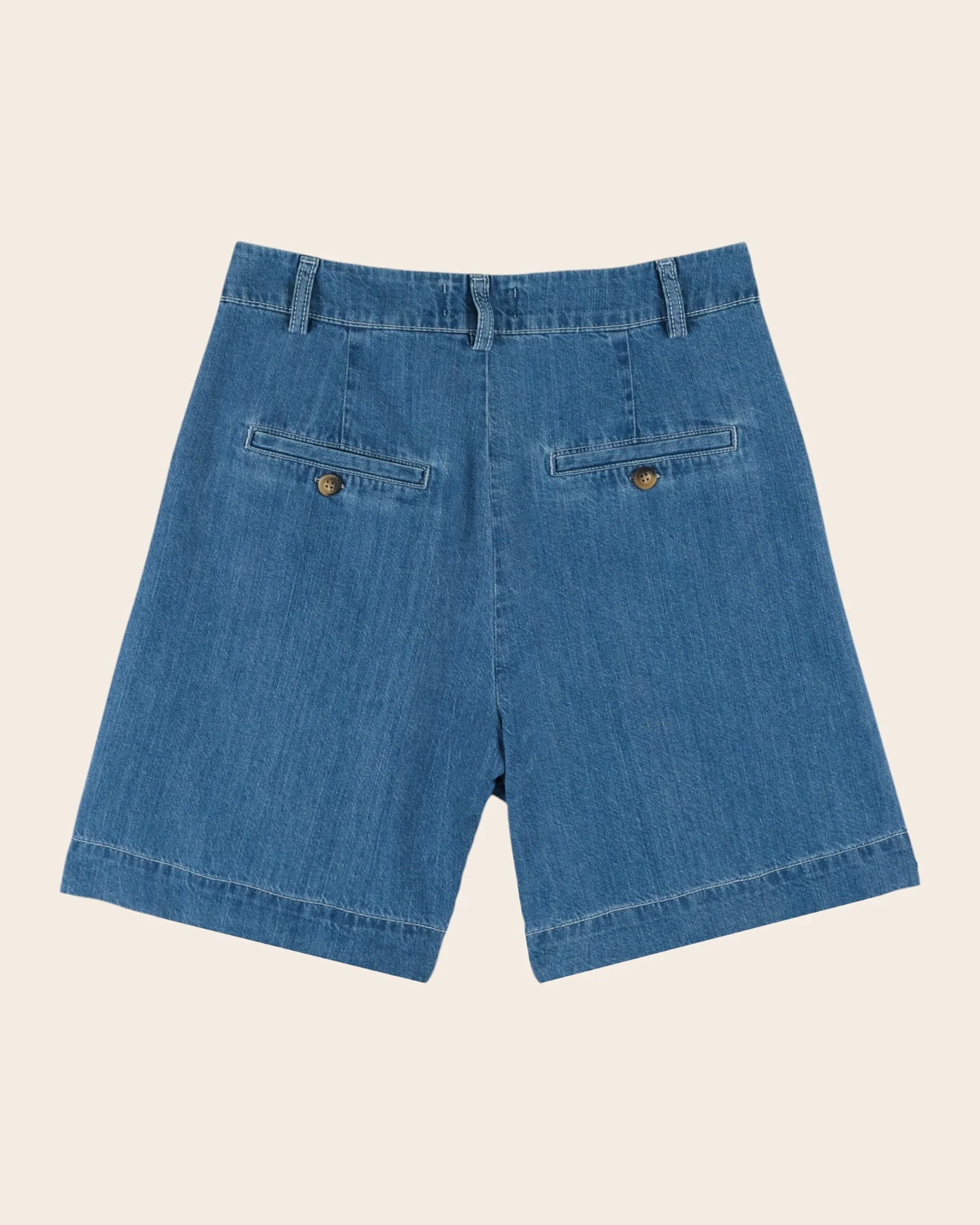 Emile & Ida Derek Bermuda Shorts in Denim