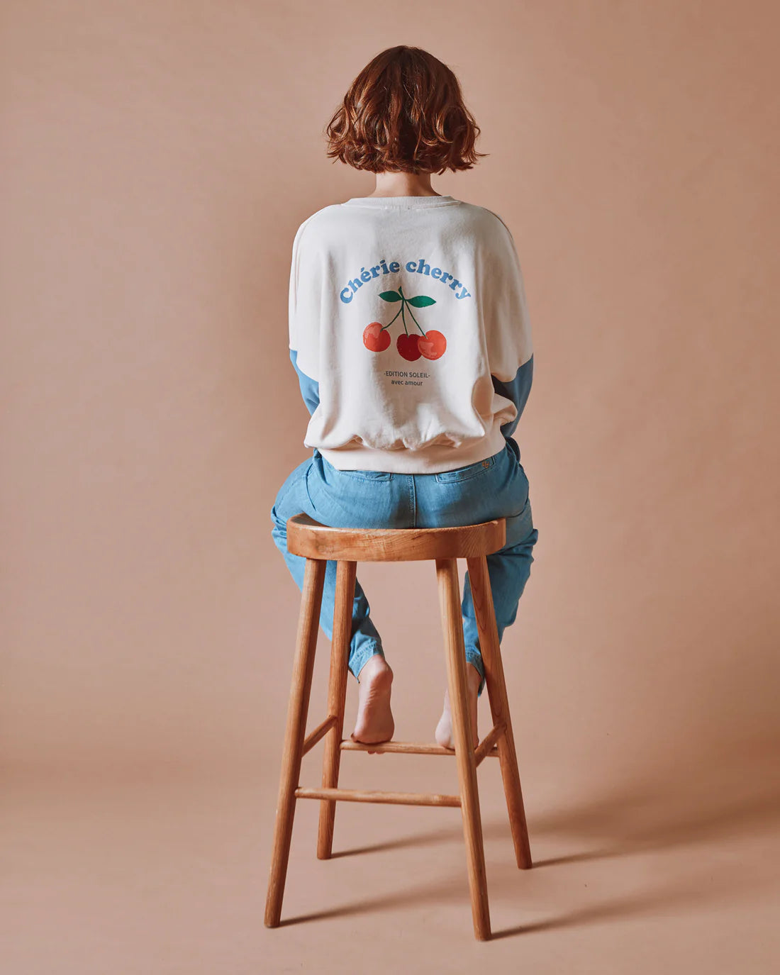 Emile & Ida Dice Sweatshirt in Creme