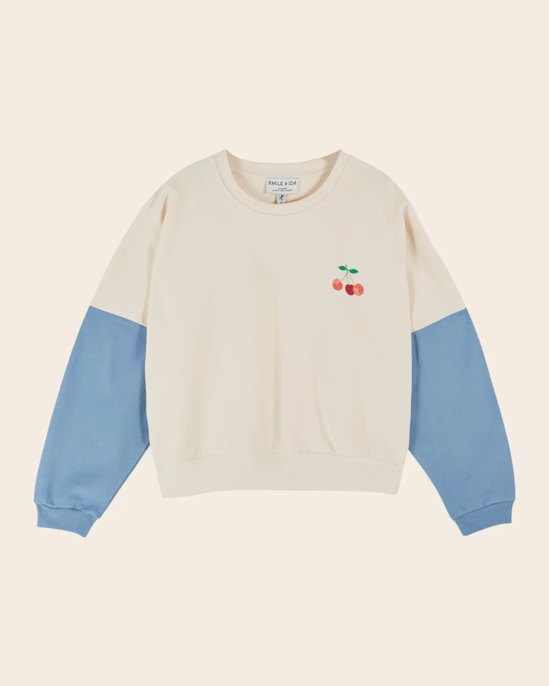 Emile & Ida Dice Sweatshirt in Creme