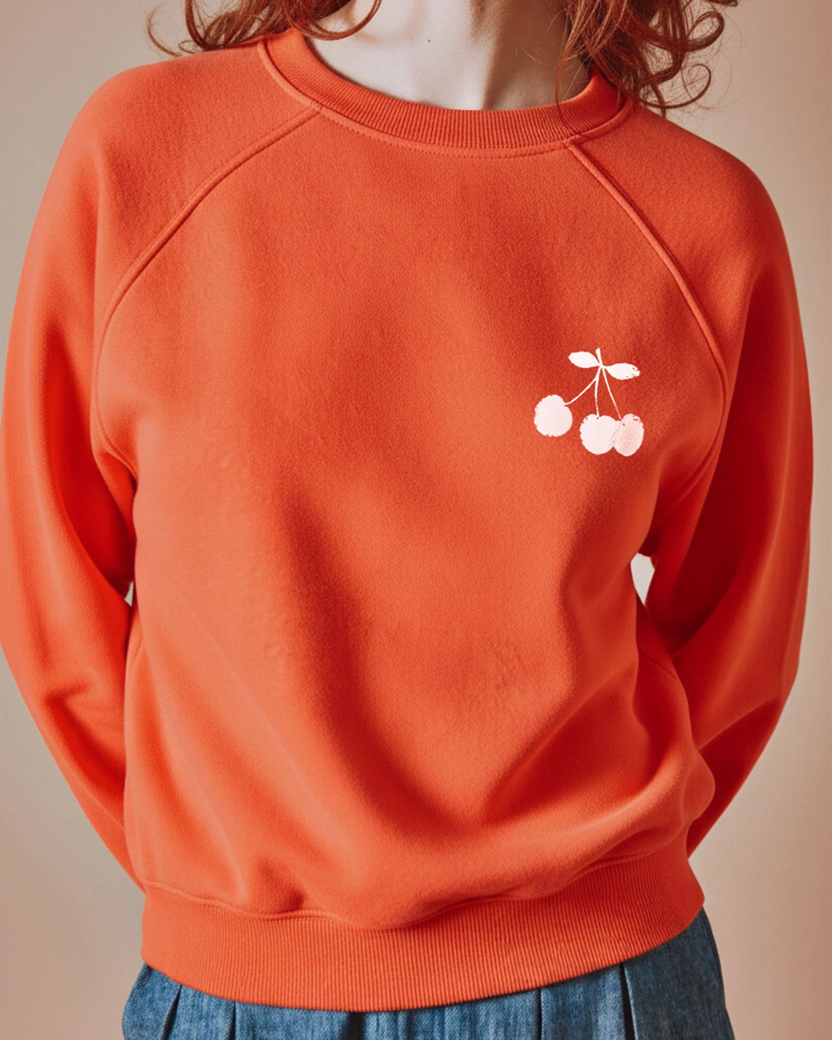Emile & Ida Dips Sweatshirt in Poppy