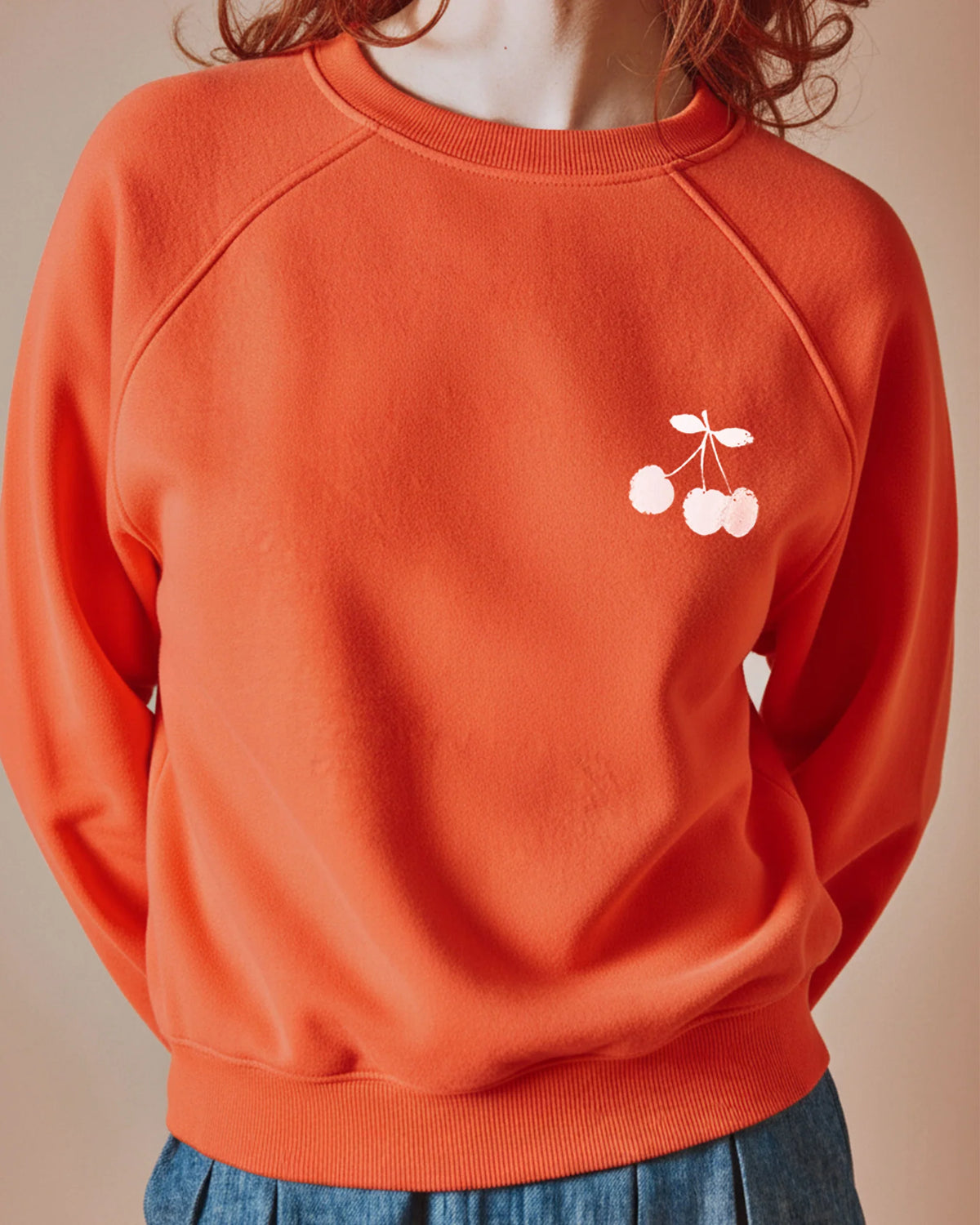 Emile & Ida Dips Sweatshirt in Poppy