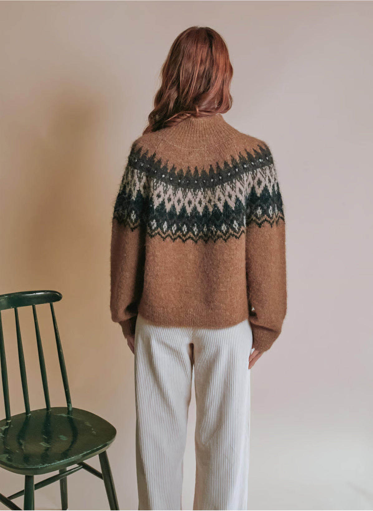 Emile & Ida Ecrin Jacquard Knit - Caramel