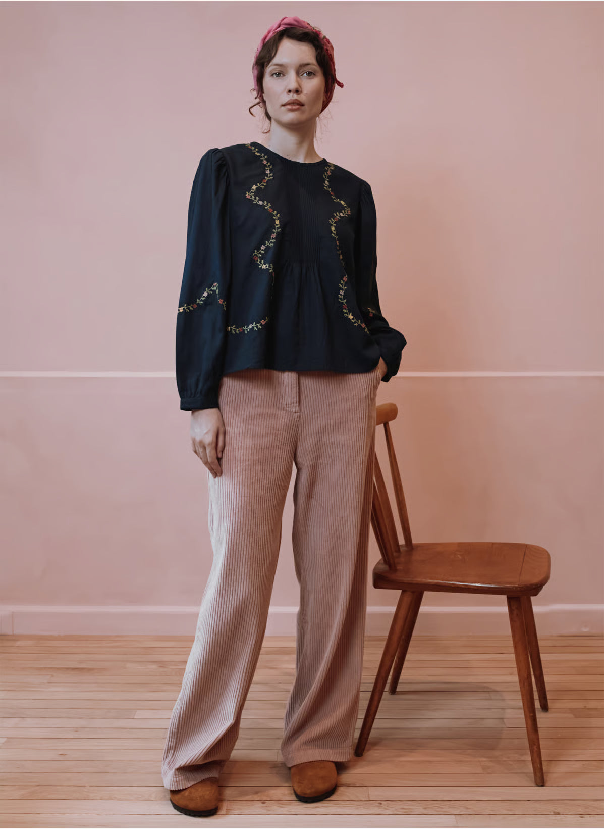 Emile & Ida Estelle Blouse - Carbon