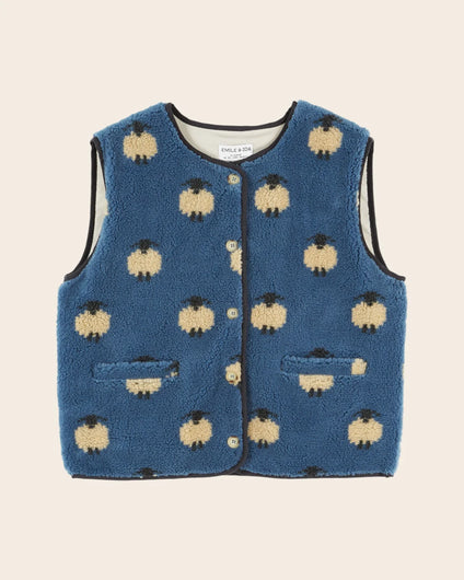 Emile & Ida Etincelle Sheep Fleece - Blue