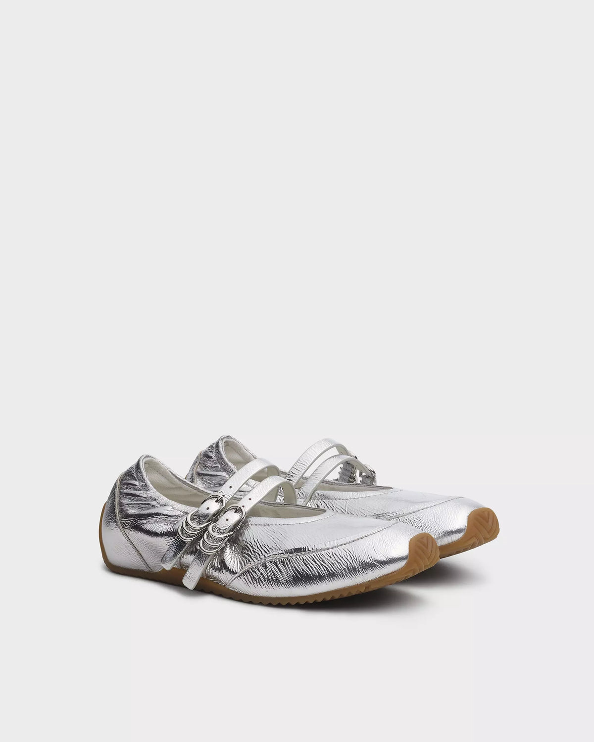 Rag & Bone Emilee Mary Jane Runner in Silver