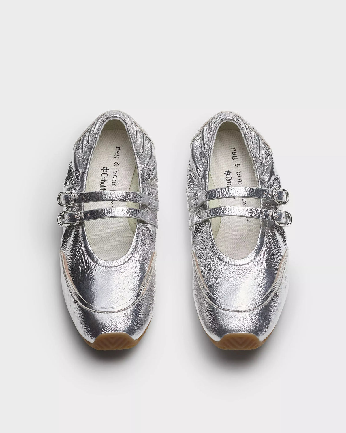 Rag & Bone Emilee Mary Jane Runner in Silver