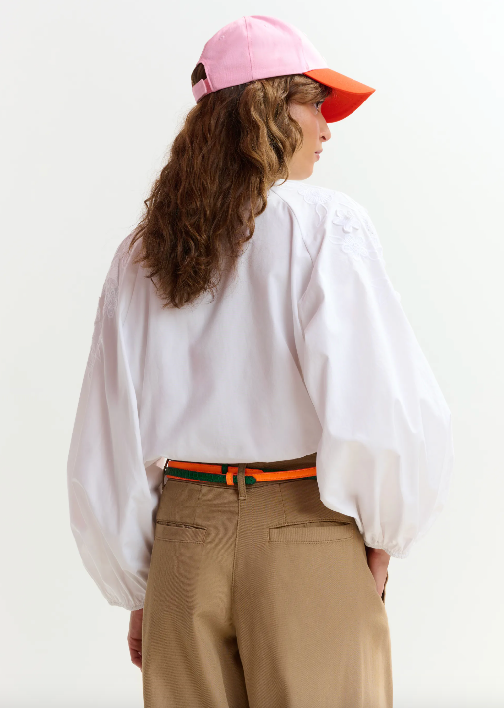 Essentiel Antwerp Joella Applique Flower Shirt in White