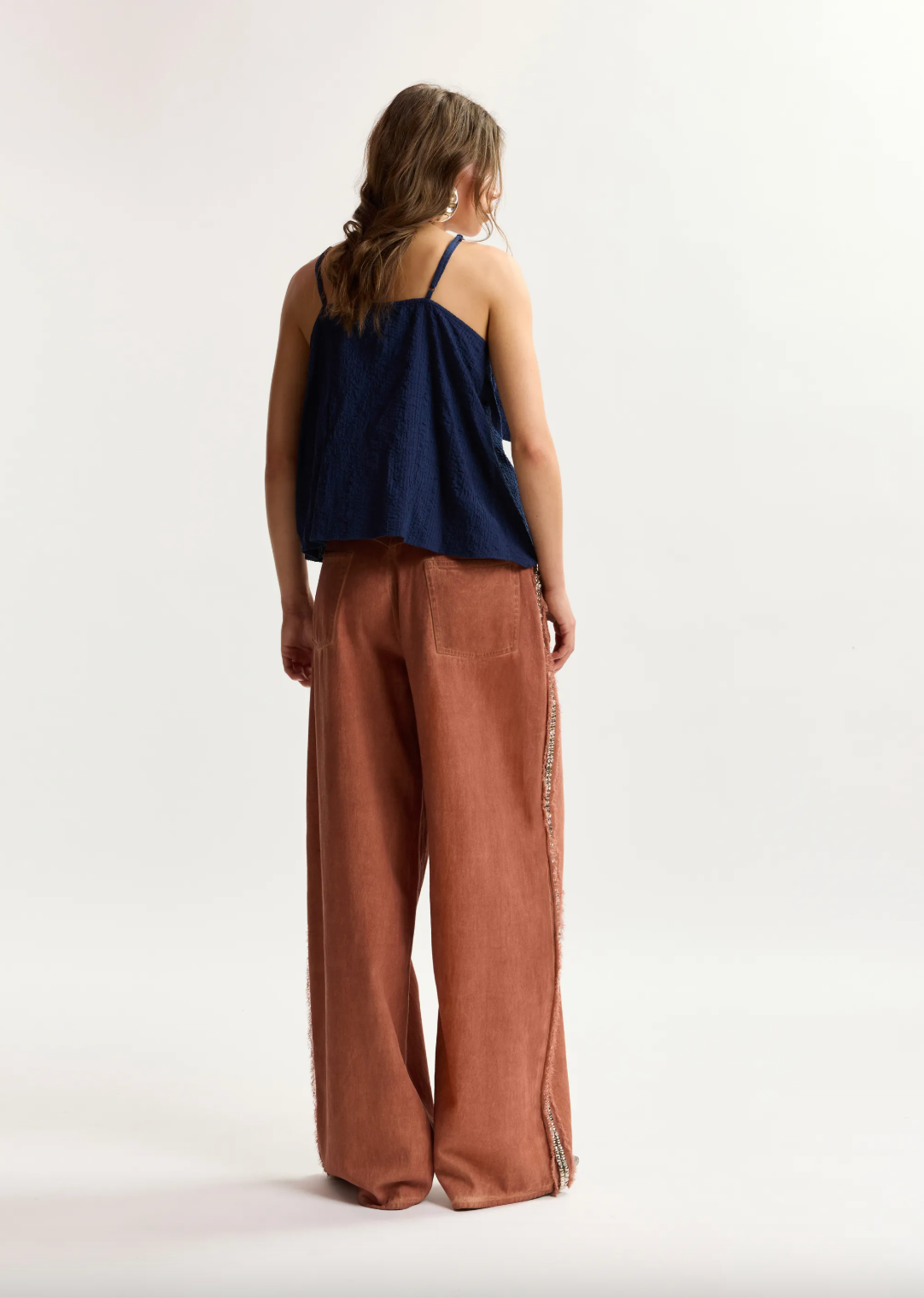 Essentiel Antwerp Jogs Large Babydoll Top - Patriot Blue