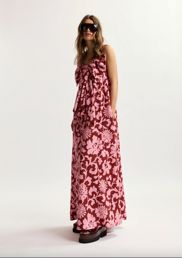 Essentiel Antwerp Johnson Large Bow Dress - Faded Pink