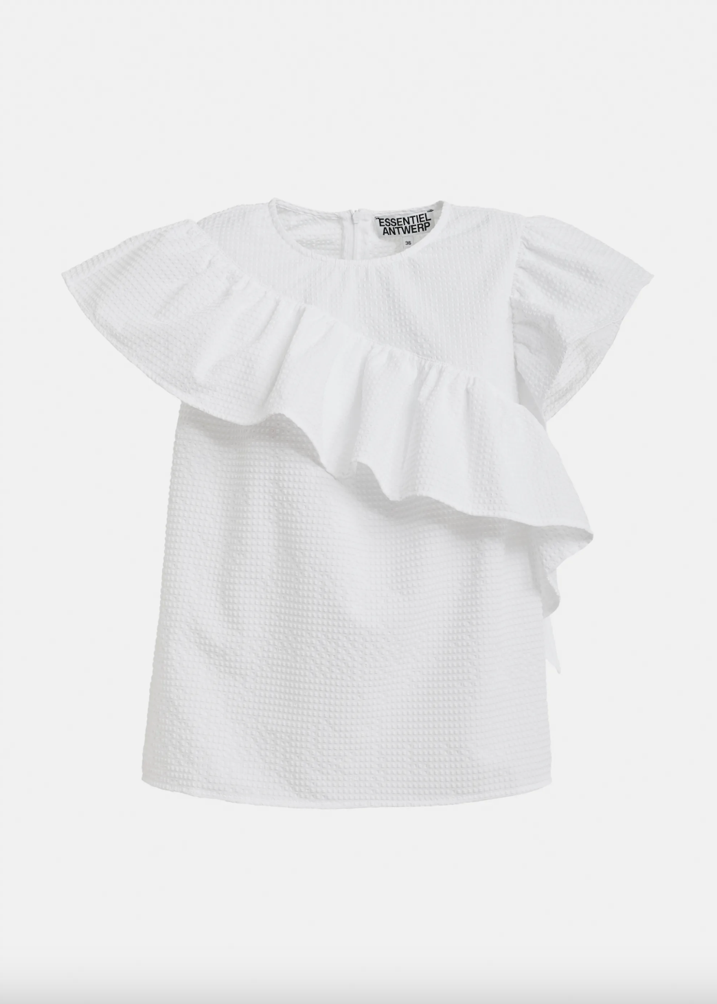 Essentiel Antwerp Joo Joo Ruffle Top in White