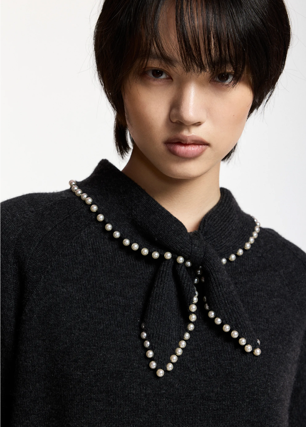 Essentiel Antwerp Kasa Pullover with Beads - Steel Pulse
