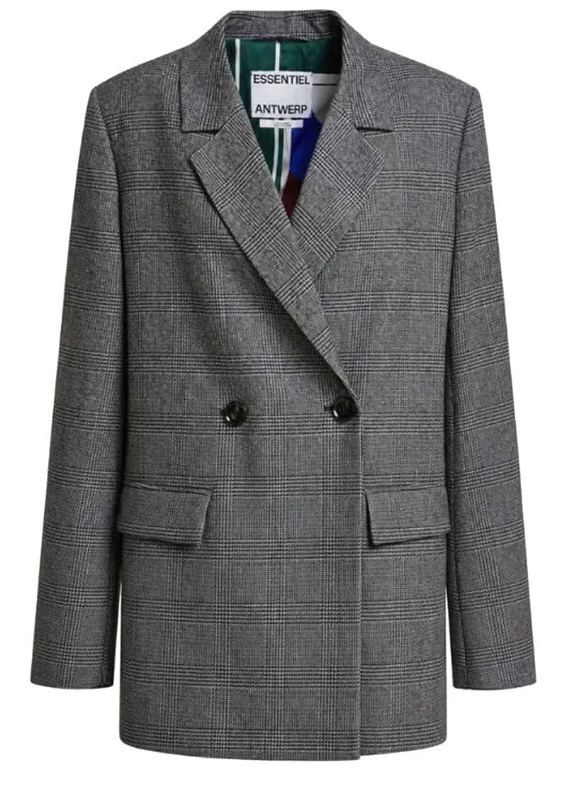 Essentiel Antwerp Kendra Oversized Blazer - Steel Pulse