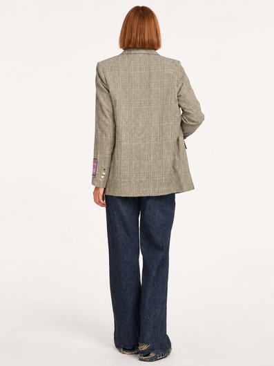 Essentiel Antwerp Kit Double Breasted Blazer - Brown Sugar