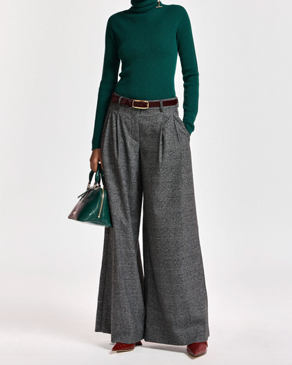 Essentiel Antwerp Kollection Wide Leg Pants - Steel Pulse