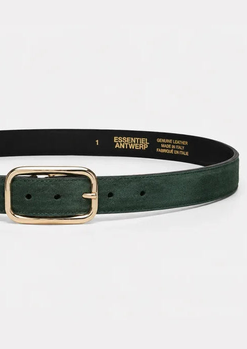 Essentiel Antwerp Kusual Leather Belt - Forest Whisper