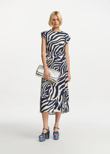 EA Frayola Mid Length Dress in Navy