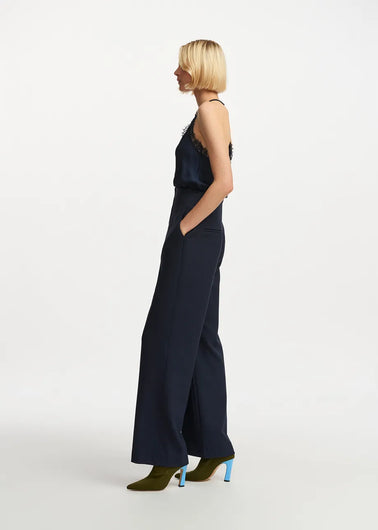 EA Fermission Wide Leg Pant in Navy