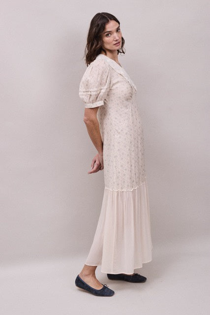 Faune Deco Dress in Cornflower Print
