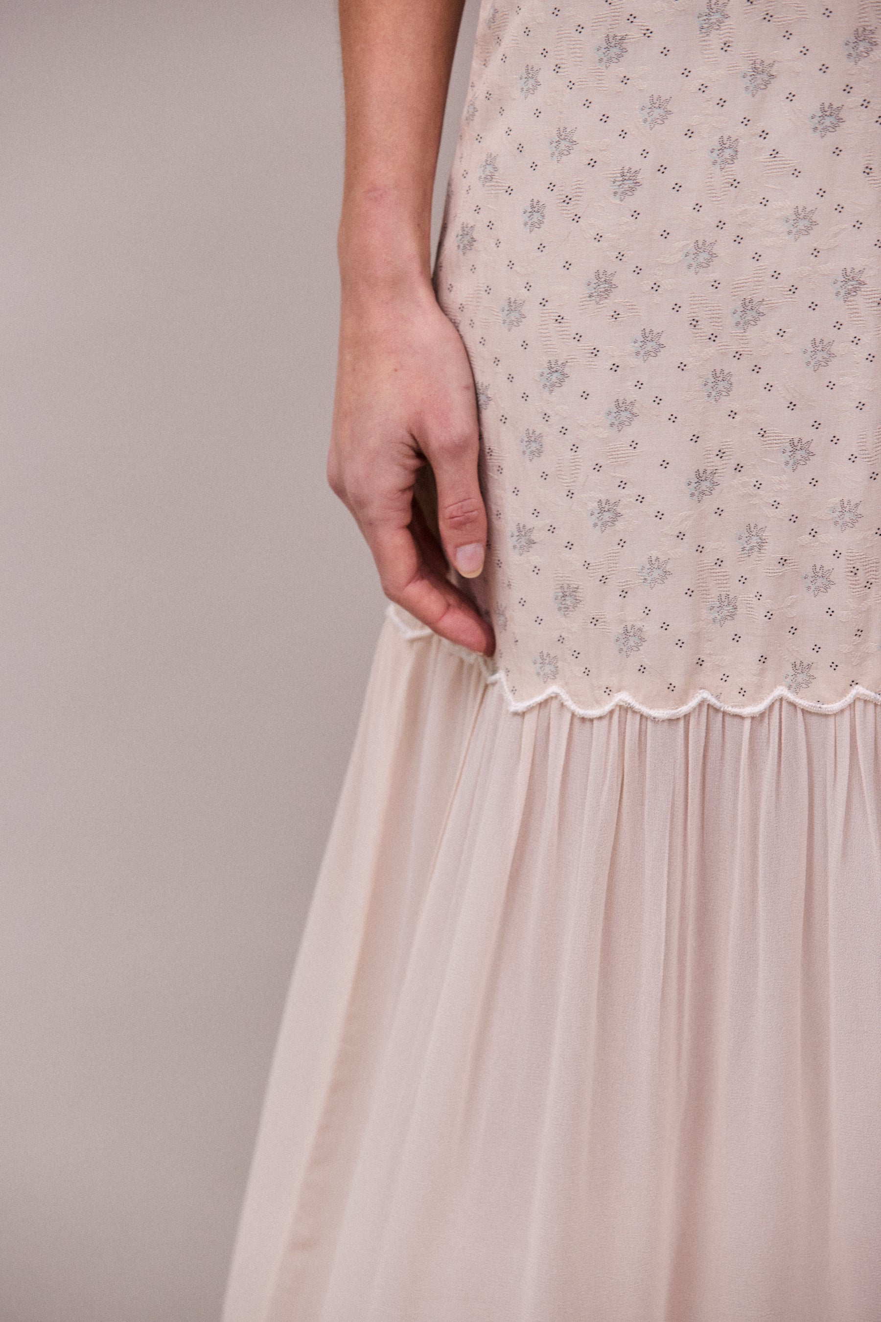 Faune Deco Dress in Cornflower Print