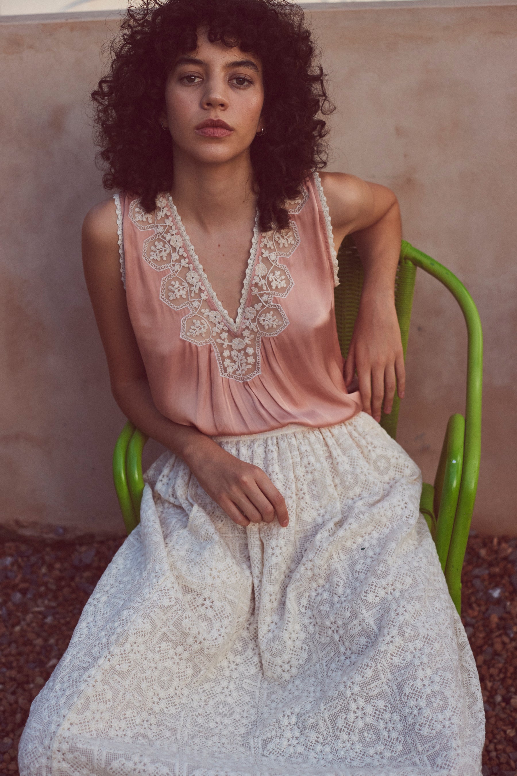 Faune Gracie Cami in Vintage Rose
