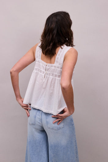 Faune Lulu Cami in White