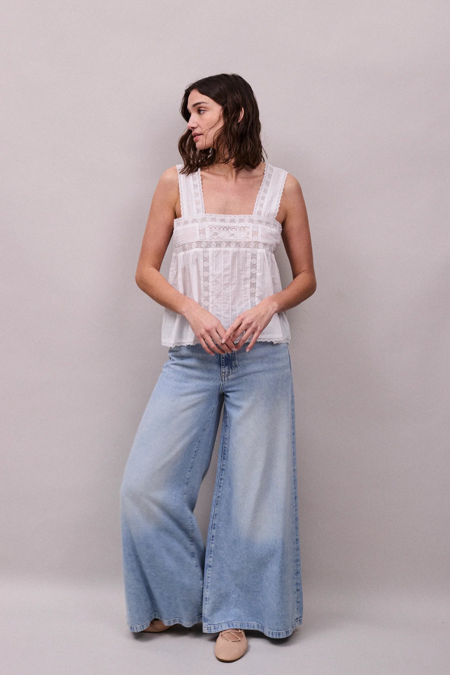 Faune Lulu Cami in White