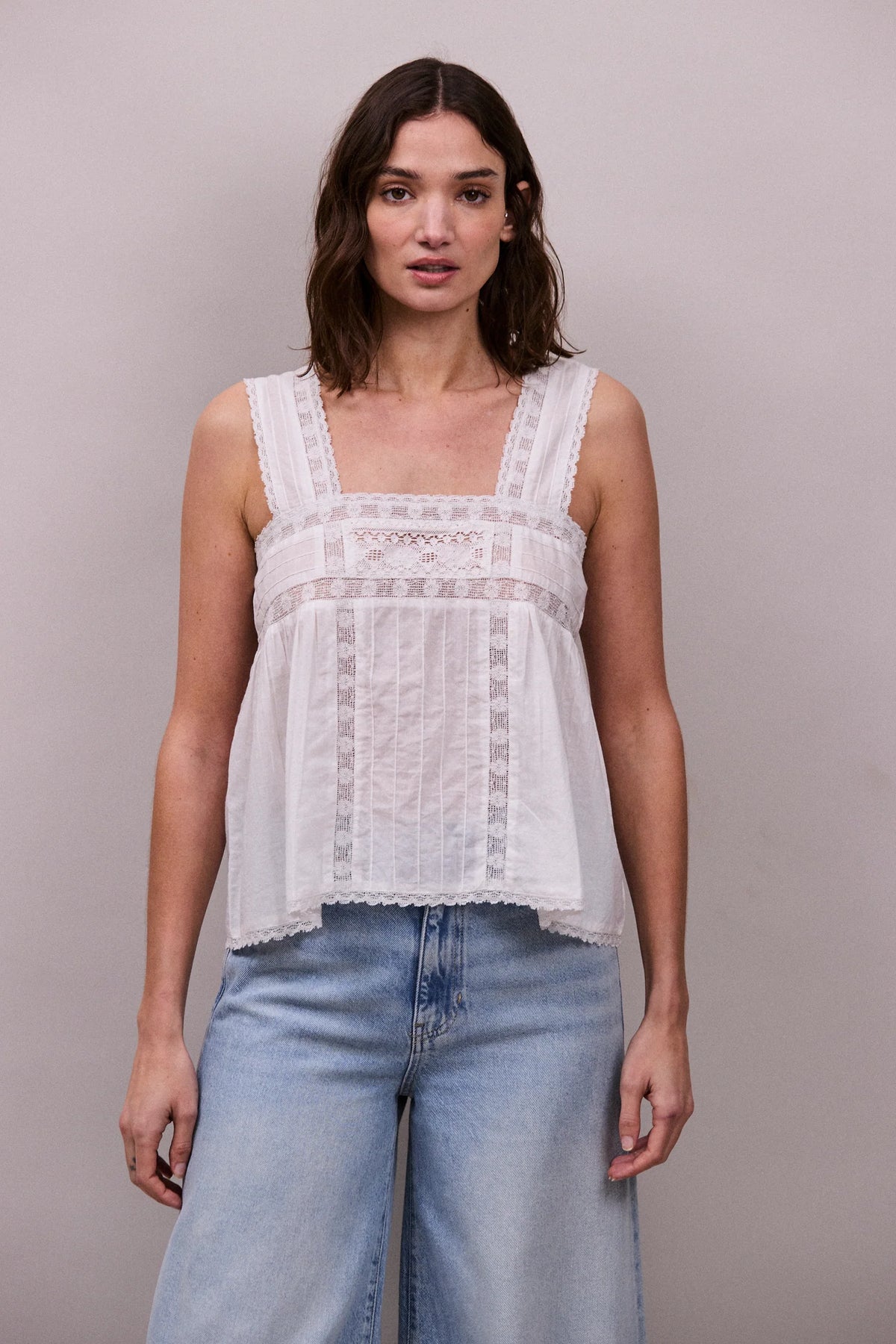 Faune Lulu Cami in White