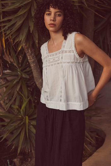 Faune Lulu Cami in White