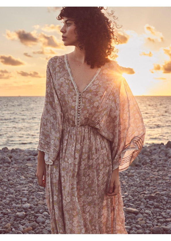 Faune Palmoa Dress in Vintage Daisy Print