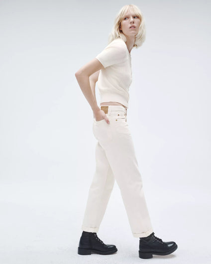 R&B Featherweight Dre Low Rise Baggy in Ecru