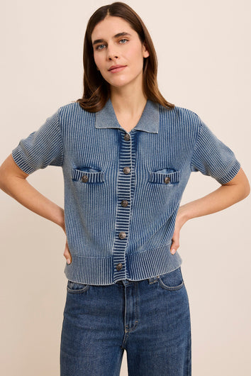 Five Jeans 2602 Cardigan in Indigo