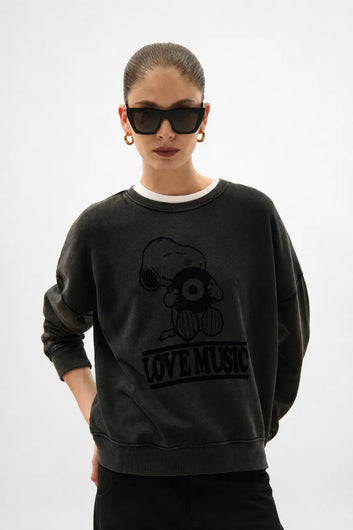 Five Jeans Snoopy Sweatshirt - Acid Grey