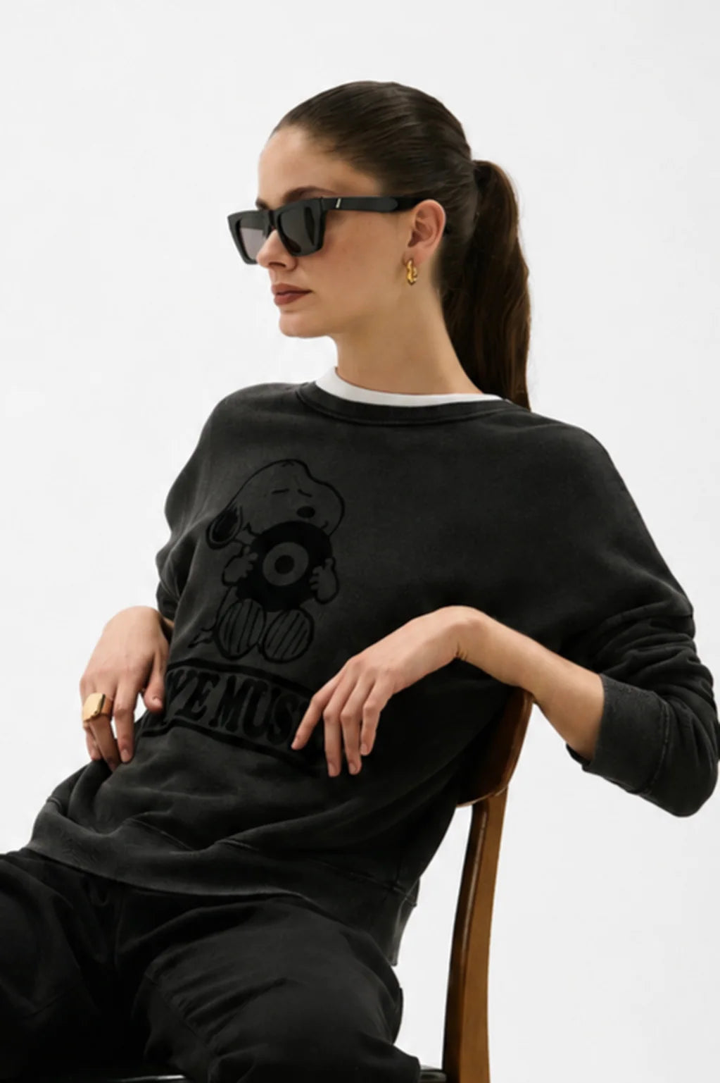 Five Jeans Snoopy Sweatshirt - Acid Grey