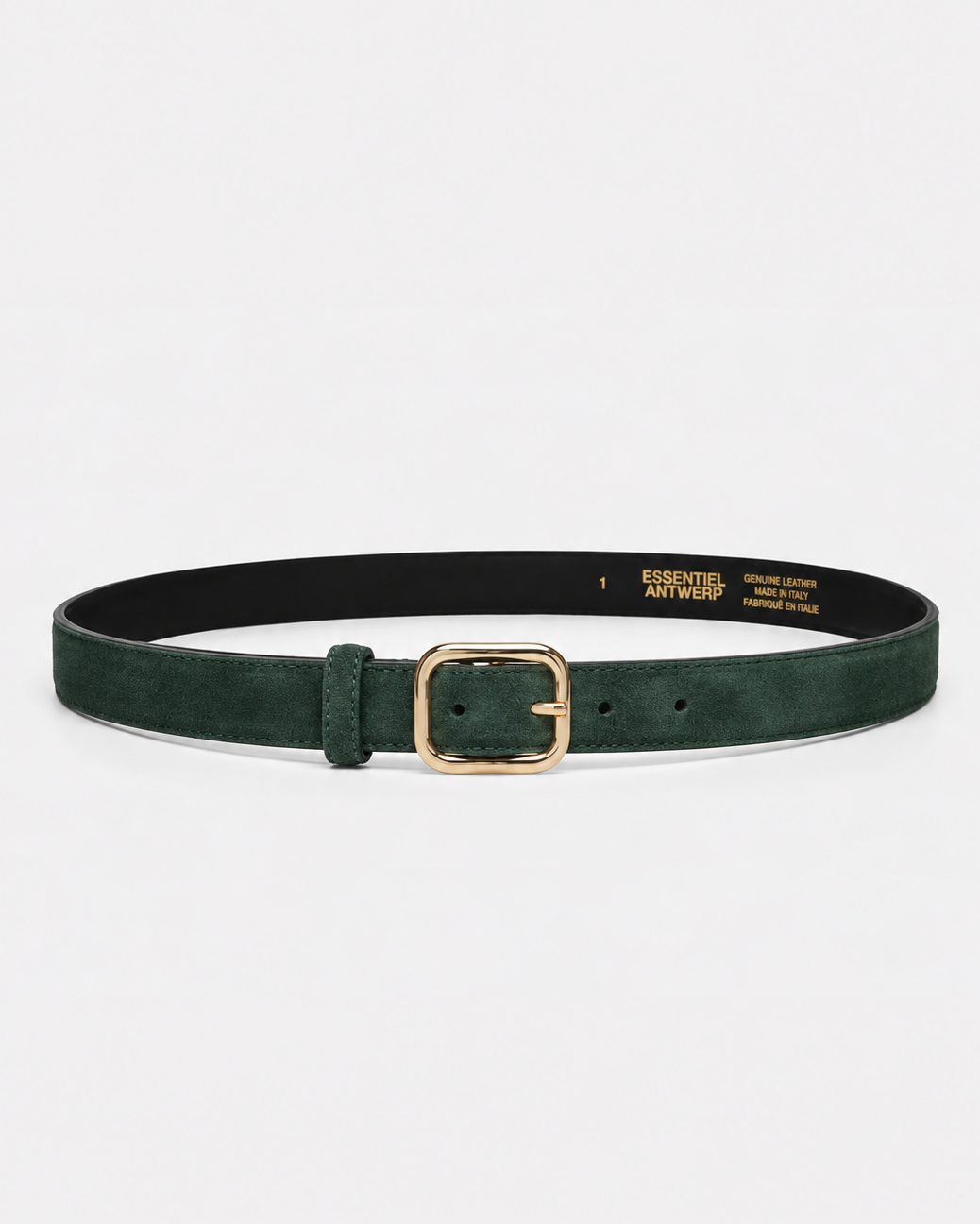 Essentiel Antwerp Kusual Leather Belt - Forest Whisper