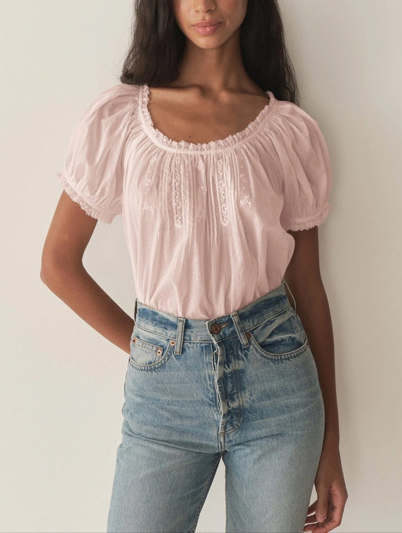 DÔEN Frederica Top in Blush