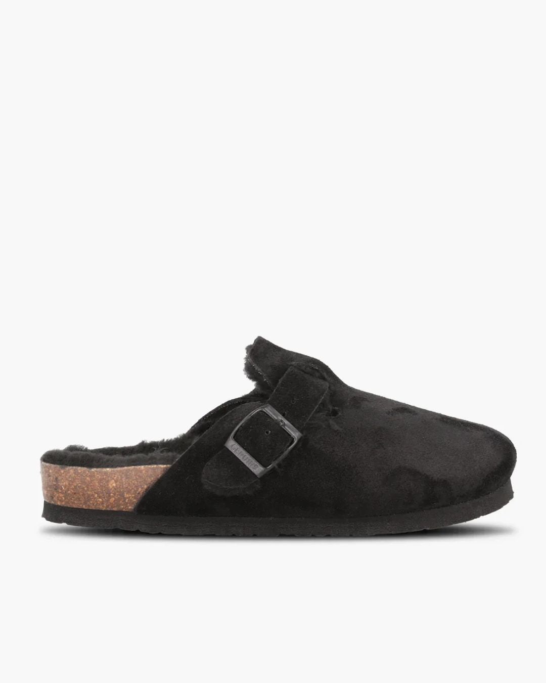 GENUINS  Riva Velour Clog in Black
