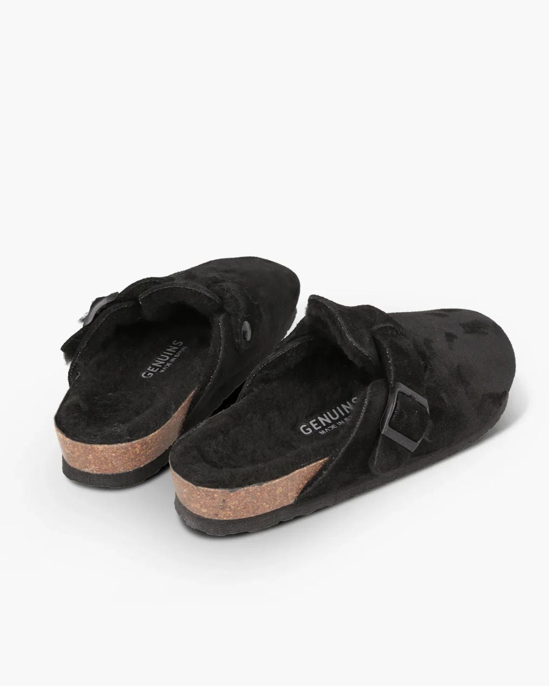 GENUINS  Riva Velour Clog in Black