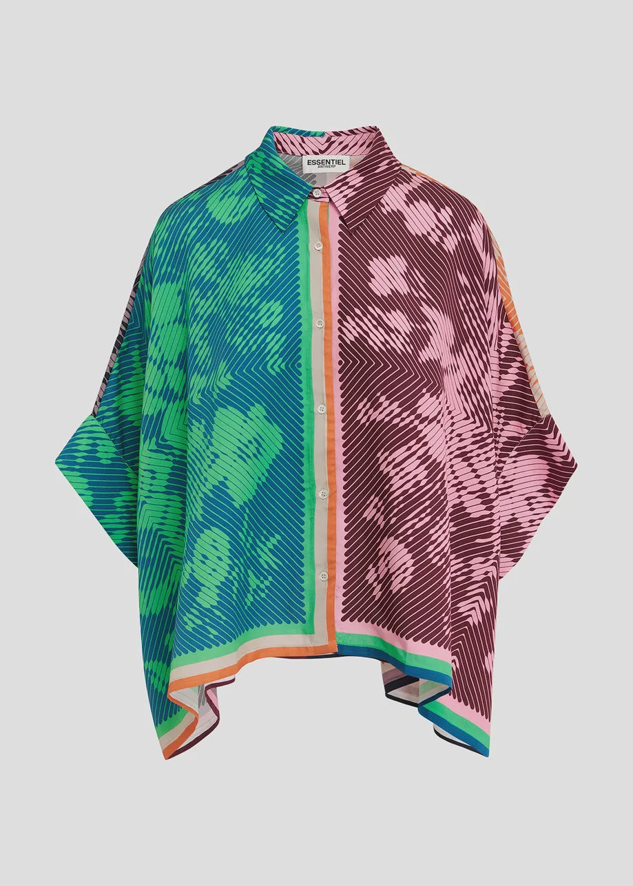 EA Gina Place Print Shirt in Hulk