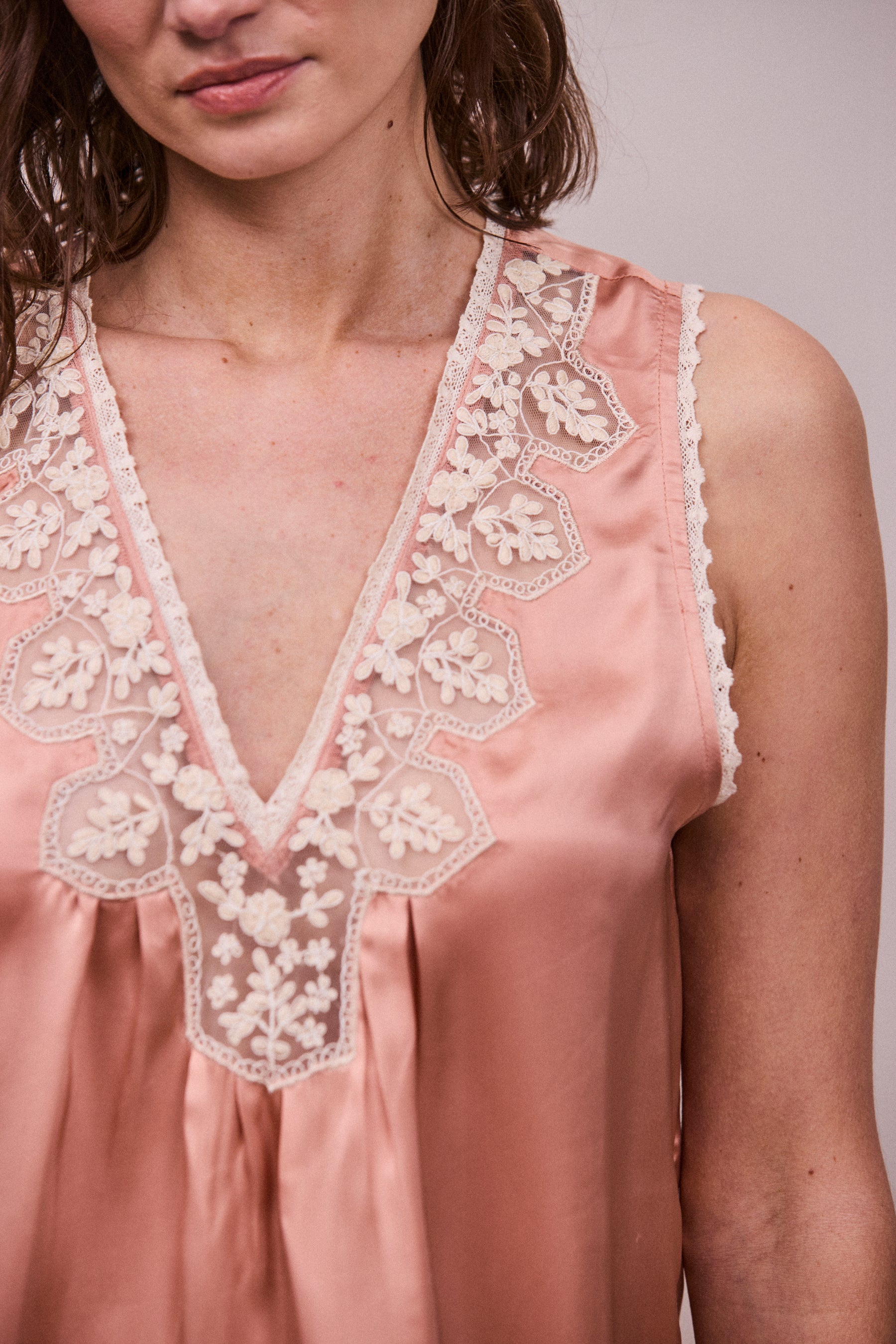 Faune Gracie Cami in Vintage Rose
