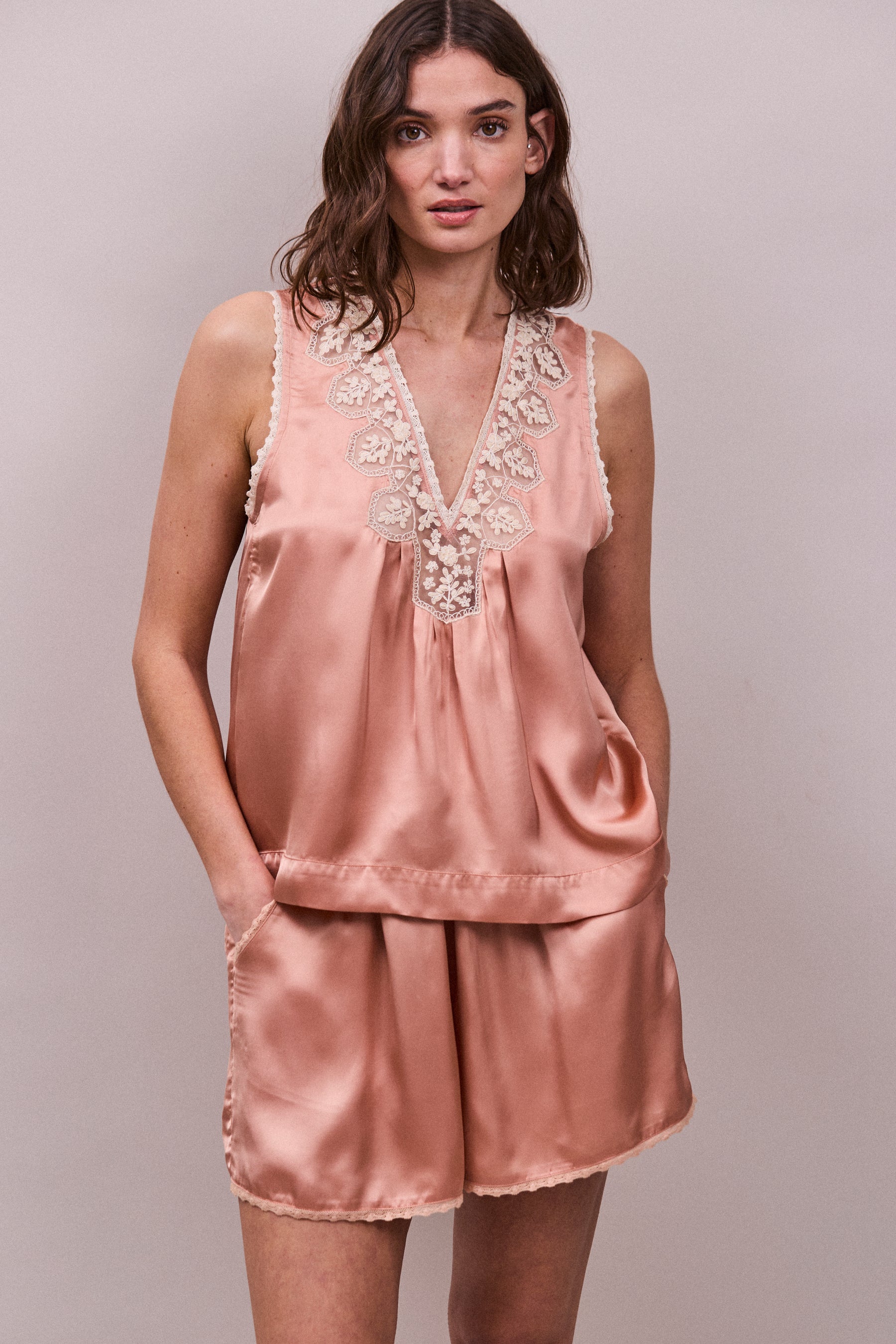 Faune Gracie Cami in Vintage Rose