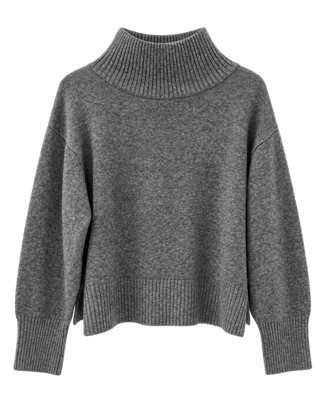 PARK Funnel Neck Knit - Grey