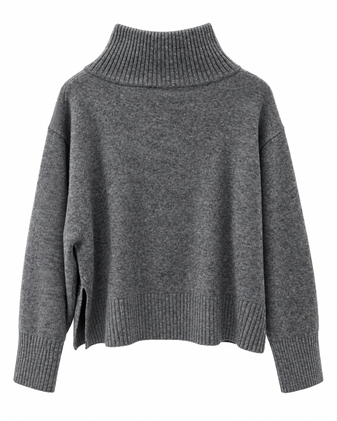 PARK Funnel Neck Knit - Grey