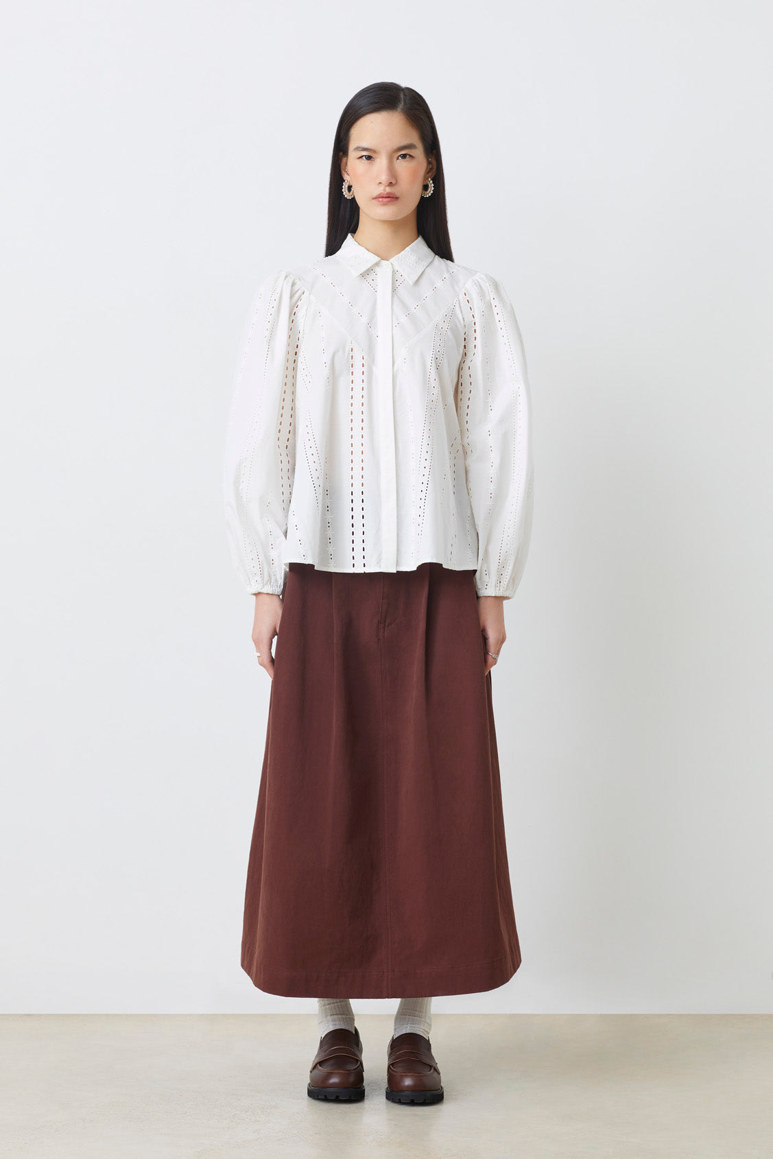 SUNCOO Louane Shirt in White