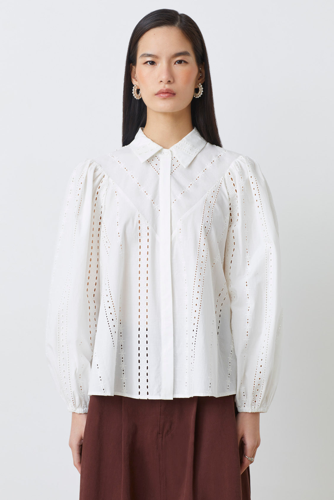 SUNCOO Louane Shirt in White