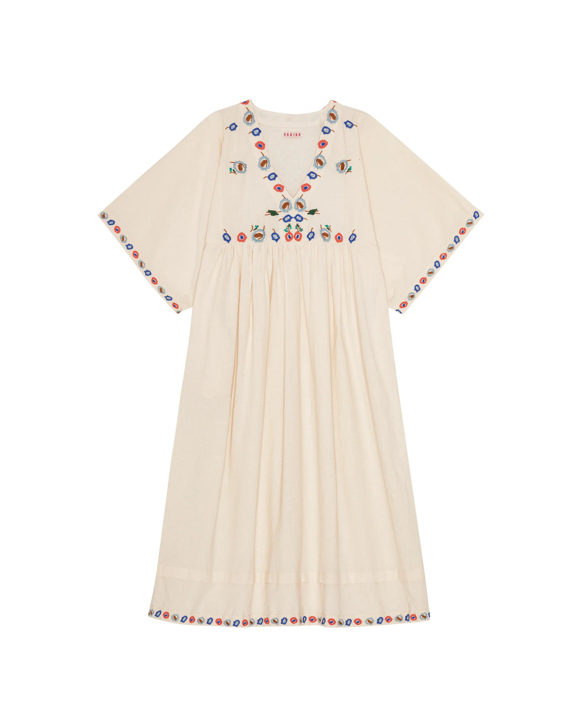 sachin and babi light blue dress ZARA DENIM FLORAL EMBROIDERED DRESS main image 1
