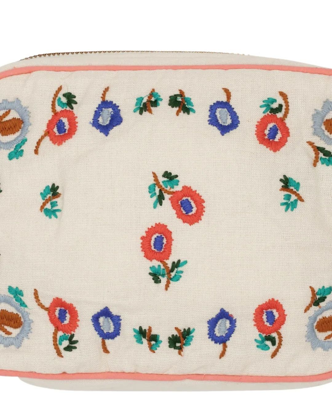HABIBA Flora Make Up Clutch in Vanilla