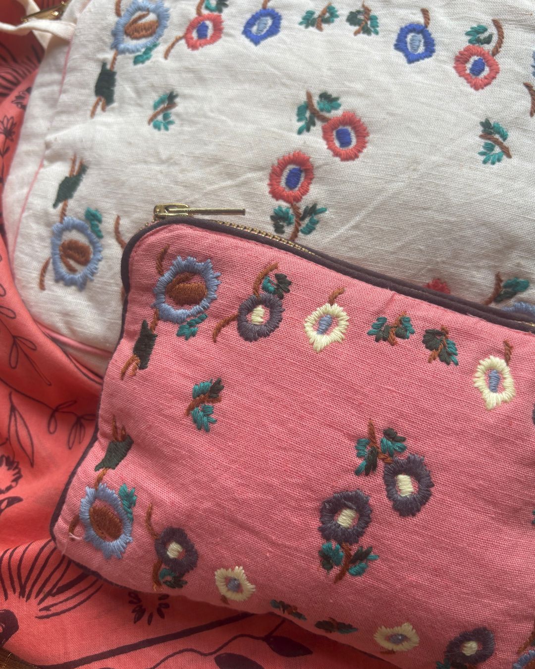 HABIBA Flora Mini Clutch in Berry