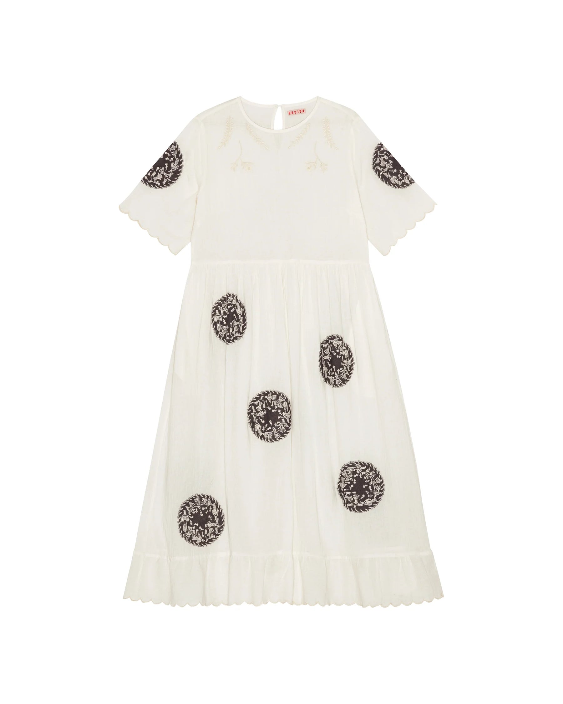 HABIBA Pattie Dress in Vanilla