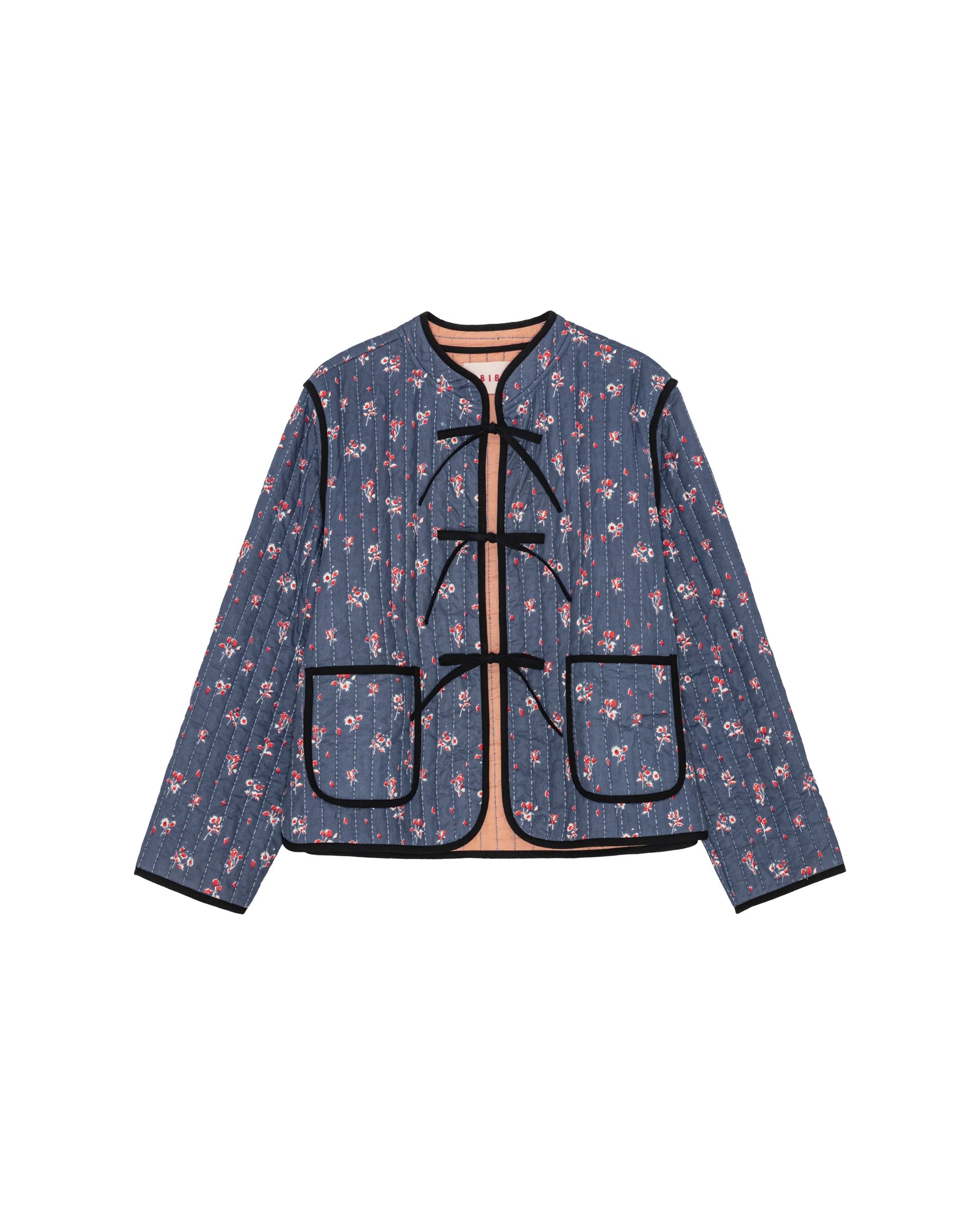 HABIBA Rebecca Quilted China Jacket in Sapphire