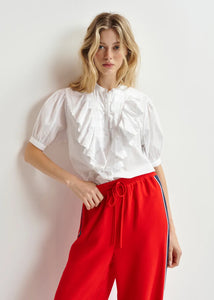 You added <b><u>EA Hamadeus Ruffle Detail Shirt in White</u></b> to your cart.